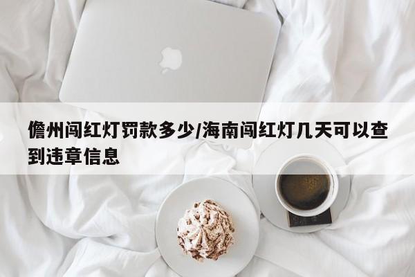 儋州闯红灯罚款多少/海南闯红灯几天可以查到违章信息