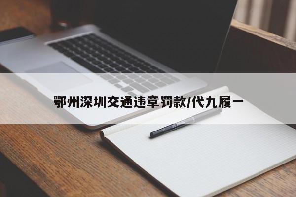 鄂州深圳交通违章罚款/代九履一